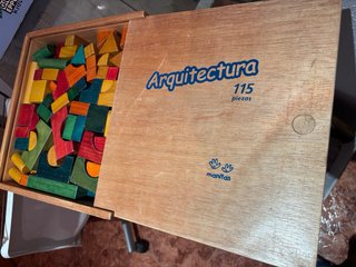 Juego Construcción Arquitectura Madera 115 Piezas