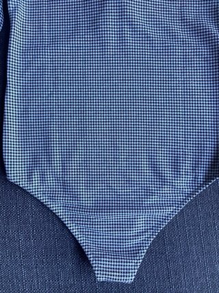 Blusa cuadros vichy manga francesa