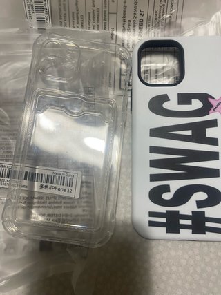 Funda iPhone 12 / transparente , blanca y negra