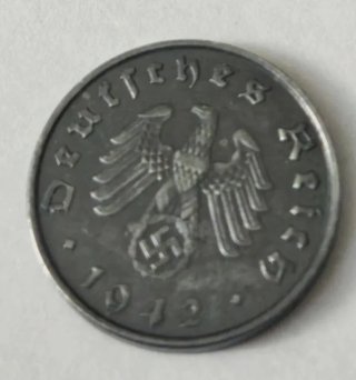 Moneda III reich 1939,  auténtica