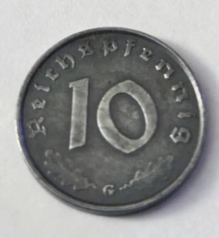 Moneda III reich 1939,  auténtica