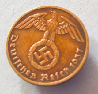 Moneda III reich 1939,  auténtica