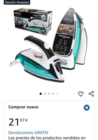 Plancha de viaje Camry CR-5024