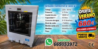 Enfriador Evaporativo 9000 M³ , 22.000M3 Y 36000M3