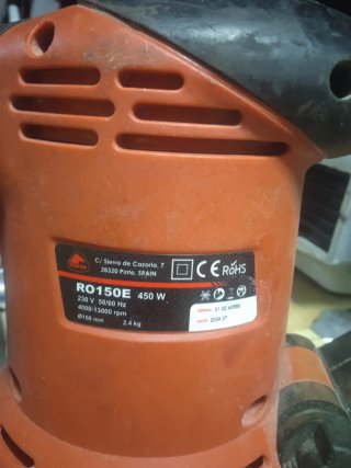 Lijadora orbital redonda 450W,