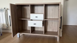 Conjunto Recibidor y espejo Roble Cambrian