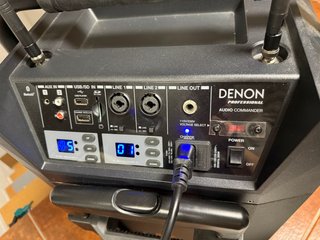 DENON Audio Commander Portable pa Battery System