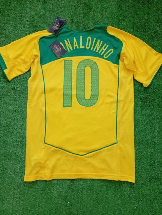 Camiseta deportiva Brasil 10 tipo retro