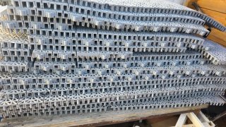 Suelo de plástico modular gris