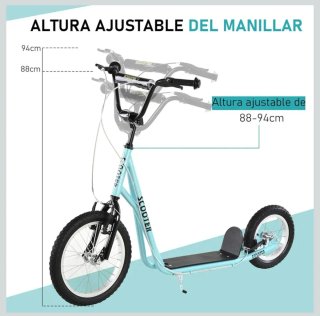 Patinete infantil con ruedas grandes