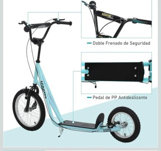 Patinete infantil con ruedas grandes