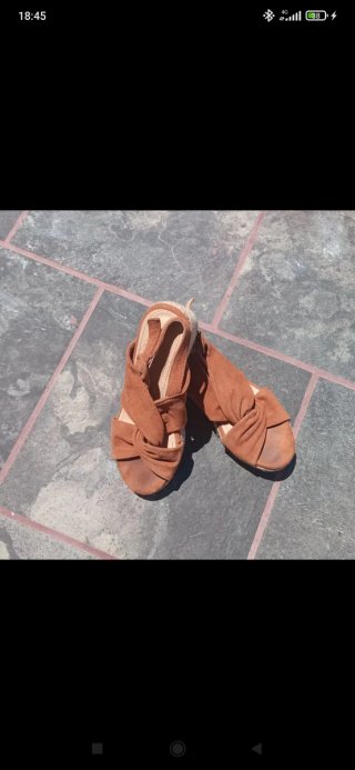 Lote 2 pares sandalias marrones