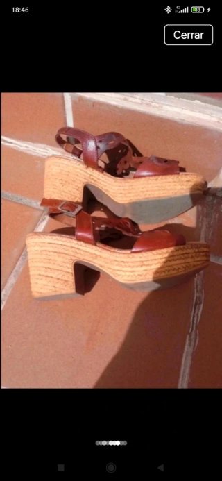 Lote 2 pares sandalias marrones