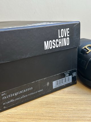 Mocasines Love Moschino negros