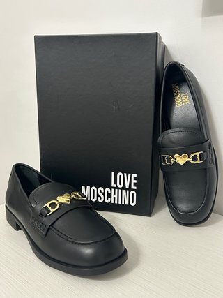 Mocasines Love Moschino negros