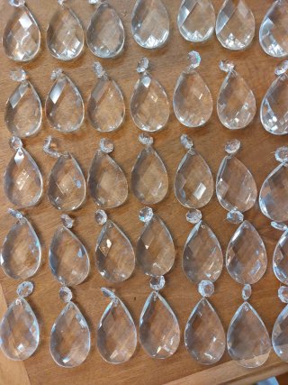 Lágrimas de cristal para lámpara araña