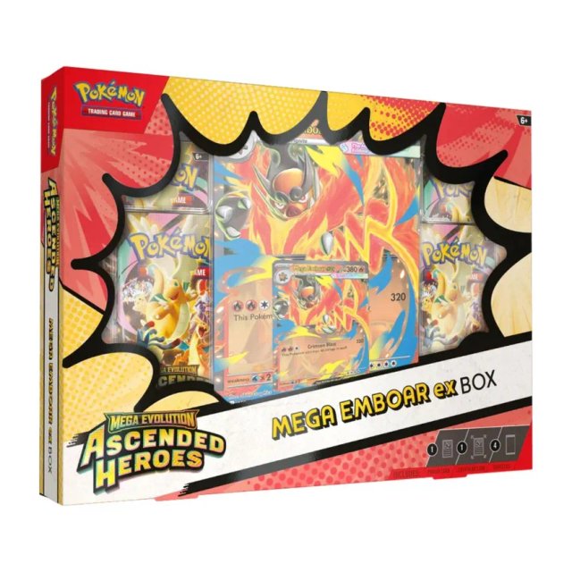 Pack Héroes Ascendentes Booster Bundle + Emboar EX