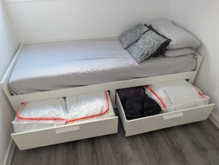 Cama nido con cajones incluye colchónes