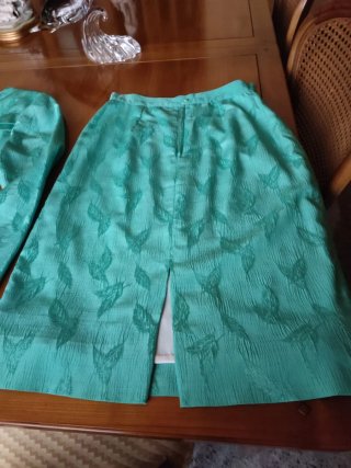Chaqueta Traje Mujer Verde Azulado