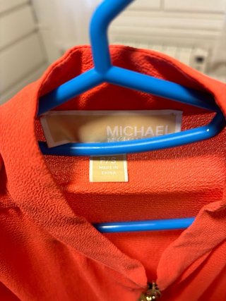 Blusa Michael Kors Naranja Manga Larga