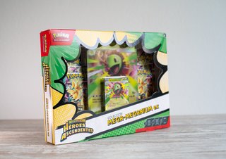 Pack Héroes Ascendentes Meganium EX + Mini Lata