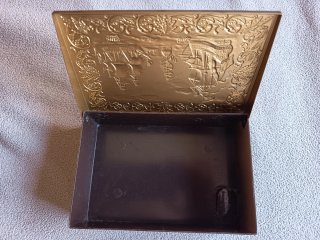 Caja Joyero Grabada Barcos Vintage
