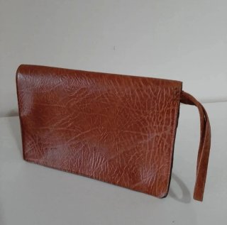 Bolso sobre piel vintage marrón