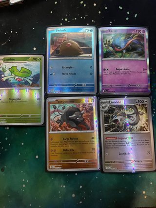 Lote 5 Cartas Pokémon phantasmal flame