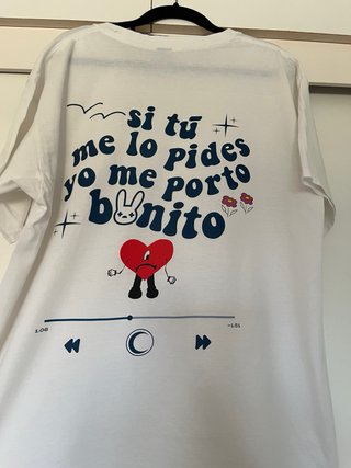 Camiseta Navy Moon Bad Bunny