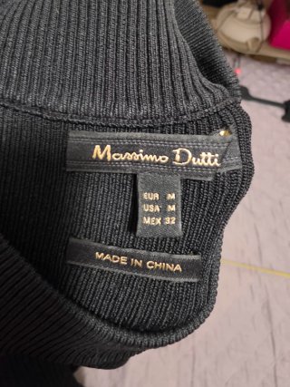 Vestido Massimo Dutti Negro Talla M