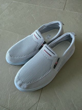 Zapatos Verano Hombre Malla Gris