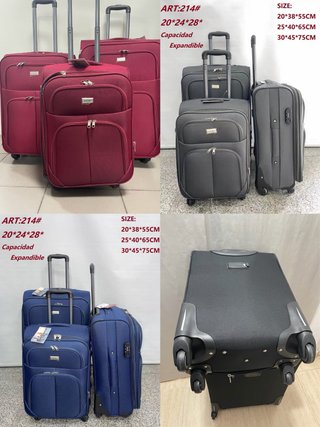Oferta juego 3 maletas extensible nueva tela