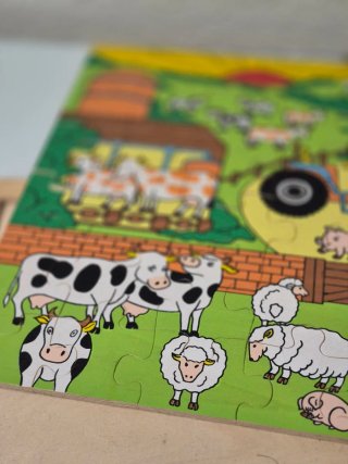 Puzzle Madera 48 piezas Granja Niños