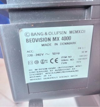Televisor Bang & Olufsen MX4000 Con Soporte&Mando