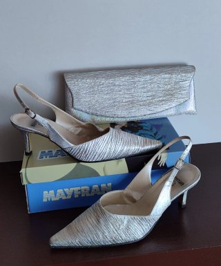 Zapatos de fiesta plateados Mayfran