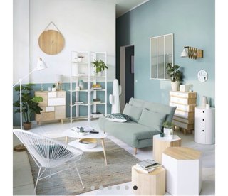 Divano letto Maison du Monde tessuto