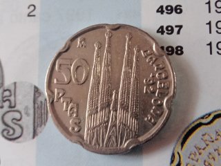 50 PTAS España 1992 Variante PTAS.