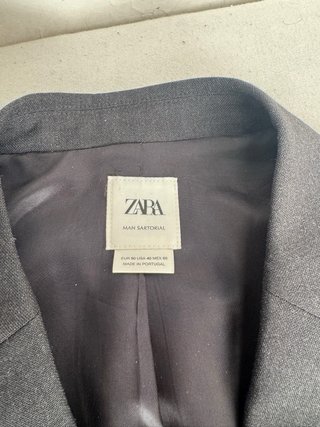 Traje Zara Hombre Negro Talla M