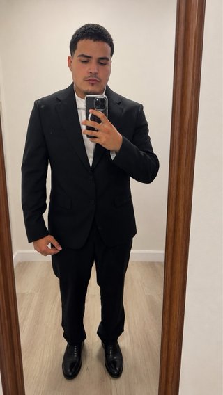 Traje Zara Hombre Negro Talla M