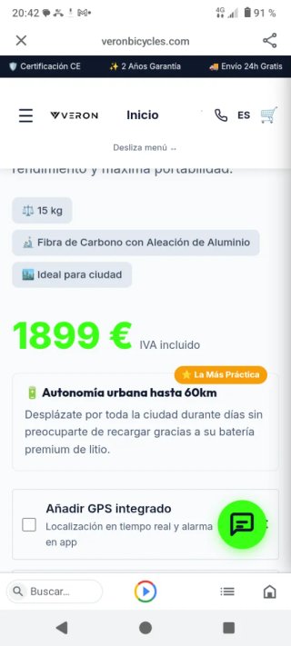Bicicleta eléctrica plegable