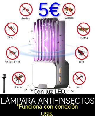 Lámpara Anti-Insectos LED USB