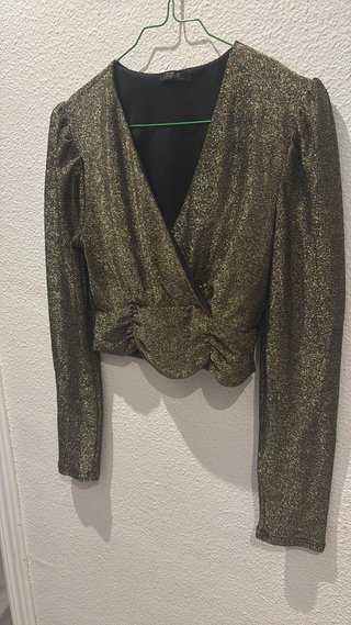 Top Dorado Brillo AMVE Talla S