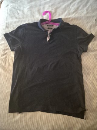 Polo Massimo Dutti Negro
