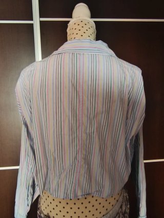 Camisa crop Zara rayas XL