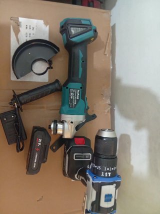 Amoladora y taladro.