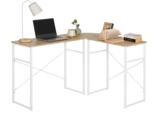Escritorio esquinero madera y metal