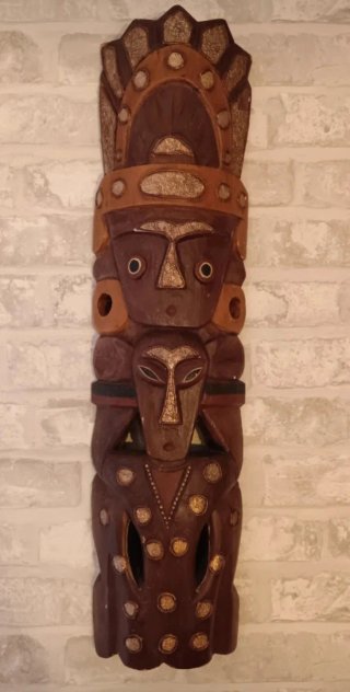 Máscara Inca Decorativa Madera