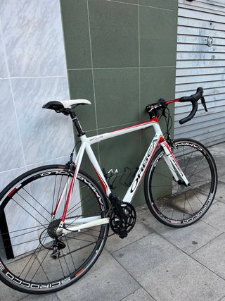 Bicicleta Carretera Orbea Aqua Blanca/Roja talla56