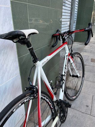 Bicicleta Carretera Orbea Aqua Blanca/Roja talla56
