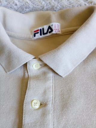 Polo Vintage FILA Beige - L/XL (90s)